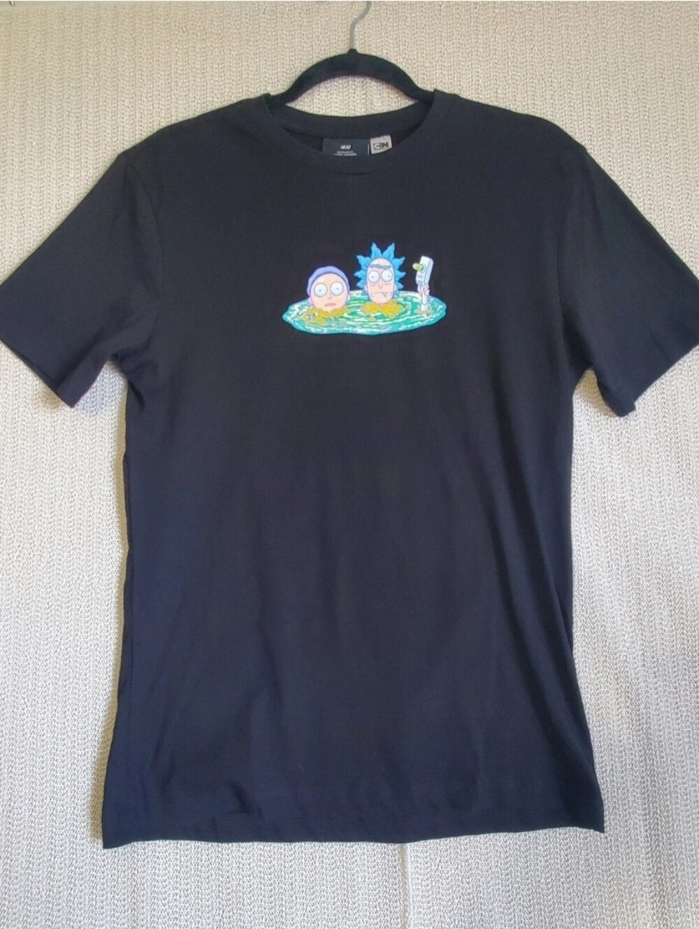 Rick And Morty H/M Cartoon Network Small Black T-shirt